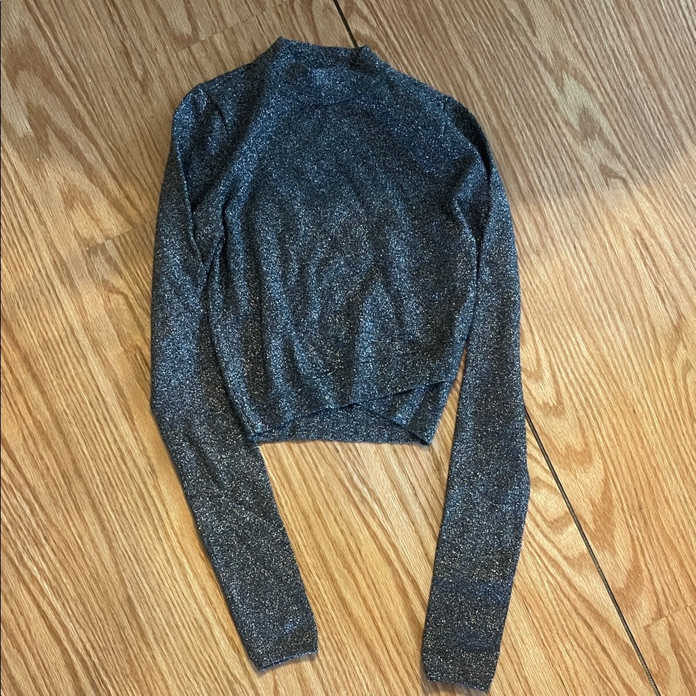 Express Black Glitter Sweater